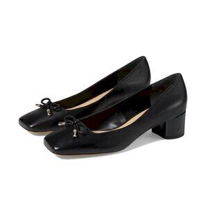 Franco Sarto Natalia Square Toe Block Heel Pumps with Bow Women's 9M New in Box